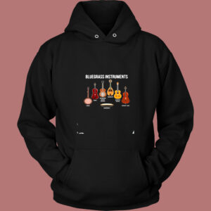 Banjo Bluegrass Instruments Vintage Hoodie 1