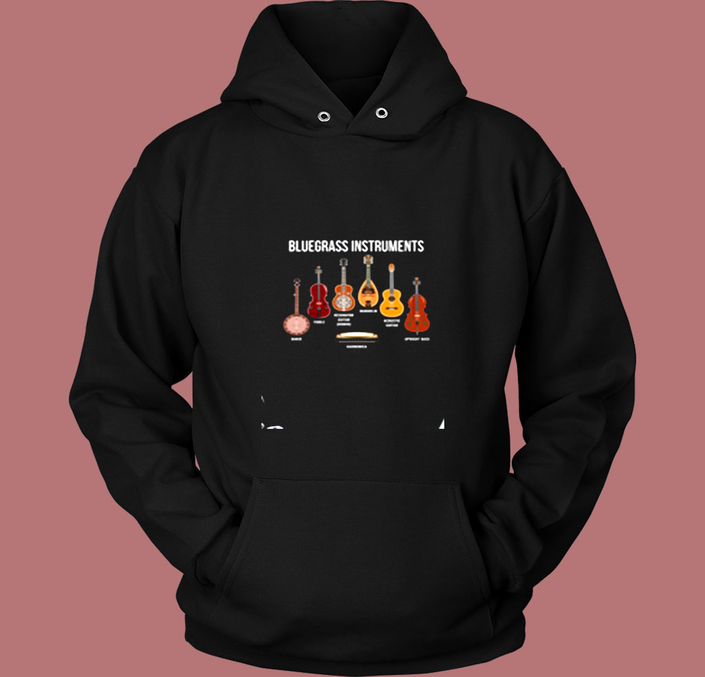 Banjo Bluegrass Instruments Vintage Hoodie Banjo Bluegrass Instruments Vintage Hoodie