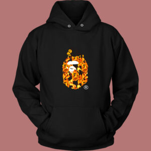 Bape Flame Milo On Big Ape Vintage Hoodie