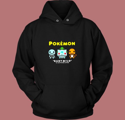 Bape X Pokemon Coloured Starter Vintage Hoodie Bape X Pokemon Coloured Starter Vintage Hoodie