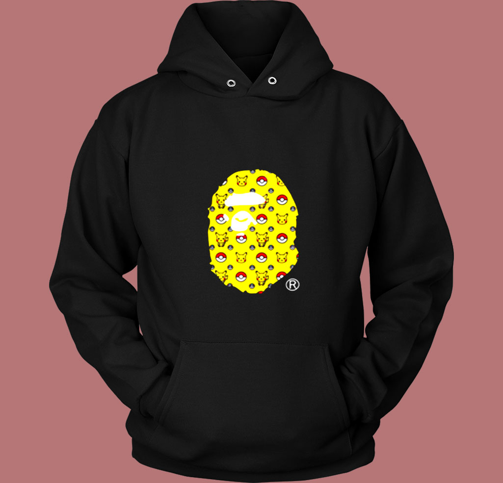 Bape X Pokemon Pokeball Vintage Hoodie Bape X Pokemon Pokeball Vintage Hoodie