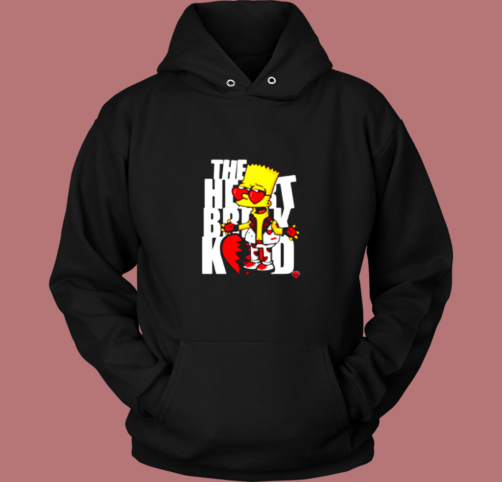 Bart Break Kid Heart Funny Cartoon Vintage Hoodie Bart Break Kid Heart Funny Cartoon Vintage Hoodie