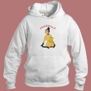 Bart Crack Kills 80s Hoodie Style
