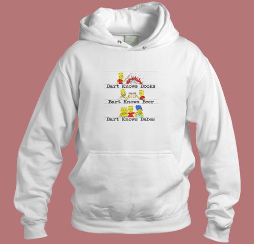 Bart Knows Books Beer Hoodie Style Bart Knows Books Beer Hoodie Style