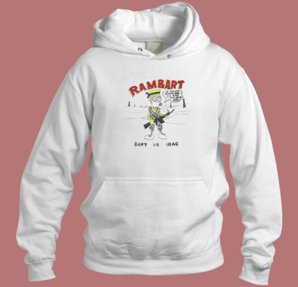 Bart Simpson Rambart Hoodie Style On Sale