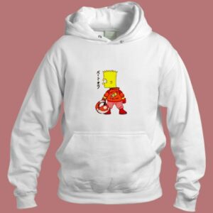 Bart Simpson X Biker Kaneda Akira Movie Aesthetic Hoodie Style