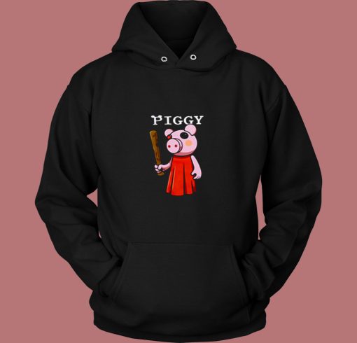 Baseball Bat Piggy Character 80s Hoodie Baseball Bat Piggy Character 80s Hoodie
