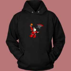 Basketball Santa Christmas Hat Ball Vintage Hoodie