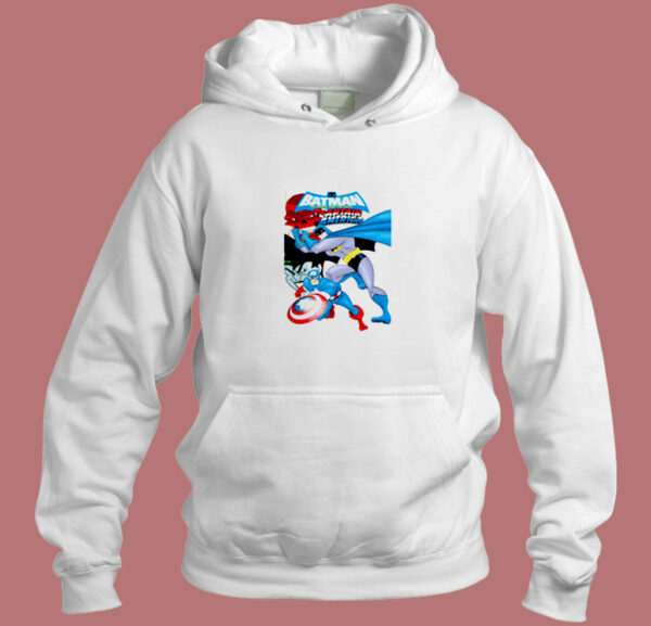 Batman And Captain America Aesthetic Hoodie Style