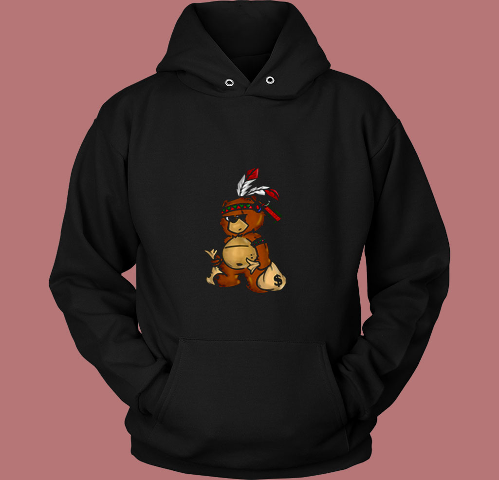 Bear Hustle Money Rap Boys Christmas 80s Hoodie Bear Hustle Money Rap Boys Christmas 80s Hoodie