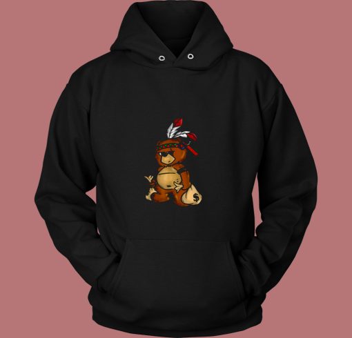 Bear Hustle Money Rap Boys Christmas 80s Hoodie Bear Hustle Money Rap Boys Christmas 80s Hoodie