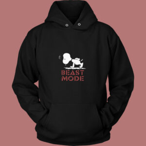 Beast Mode Gym Training Mode On Try Hard Snoopy 80s Hoodie 1