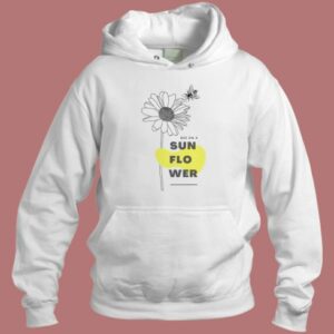 Bee On A Sunflower Funny Hoodie Style