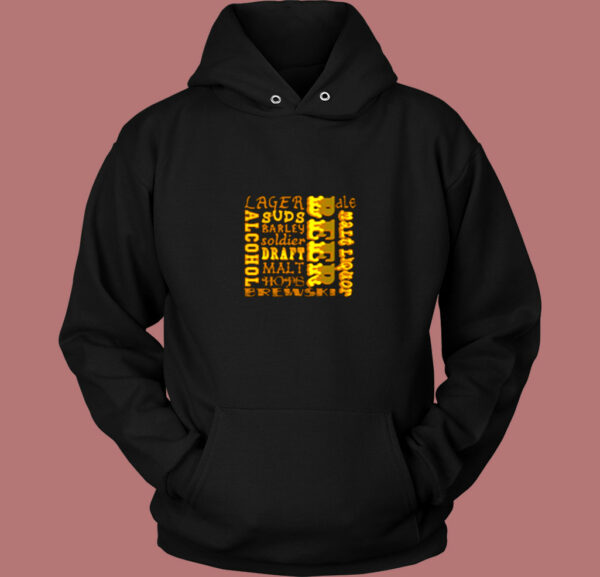 Beer Frosted Glass Vintage Hoodie