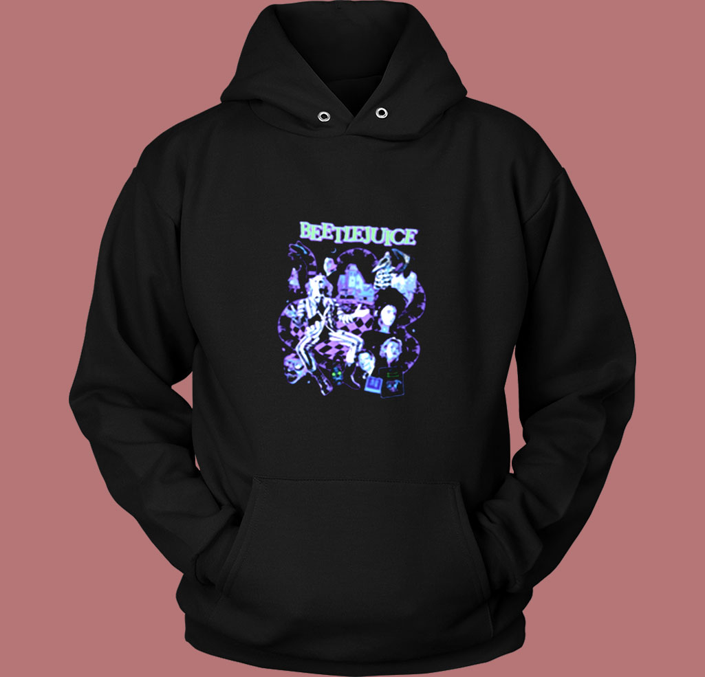 Beetlejuice Purple Tonal Poster Girls Vintage Hoodie Beetlejuice Purple Tonal Poster Girls Vintage Hoodie