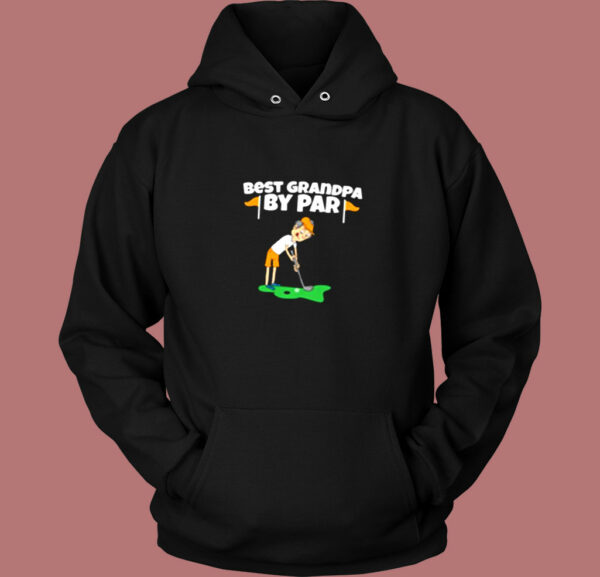 Best Grandpa By Par   Golf Vintage Hoodie