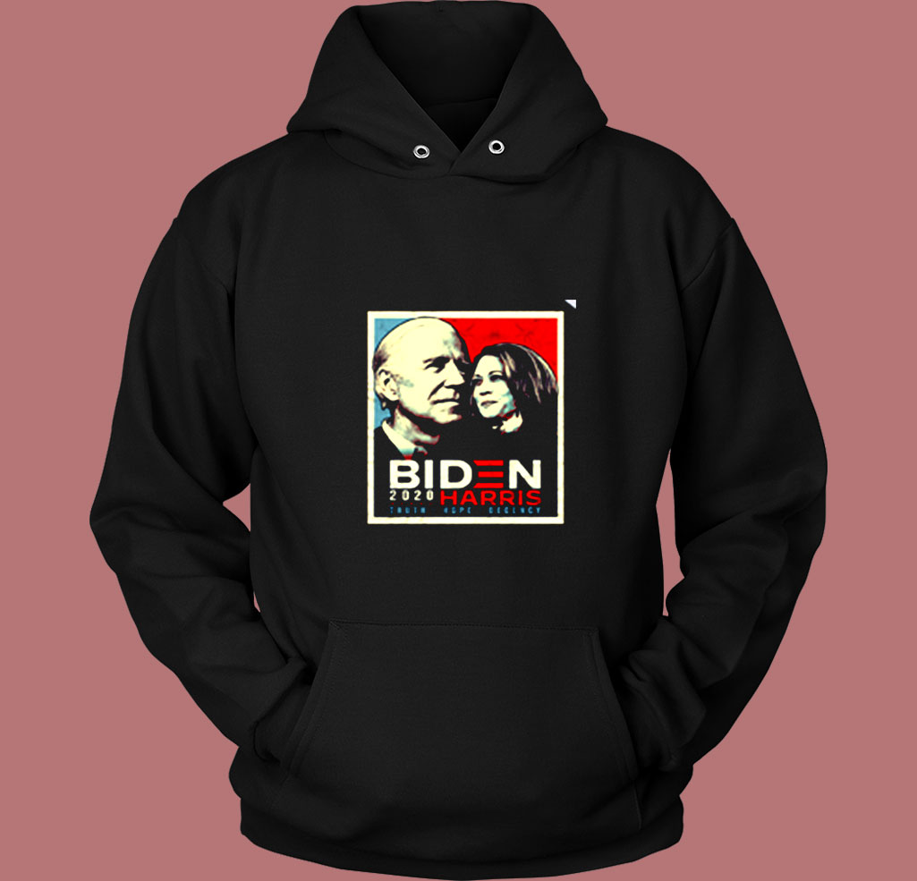 Biden Harris 2020 Truth Hope Decency Vintage Hoodie Biden Harris 2020 Truth Hope Decency Vintage Hoodie