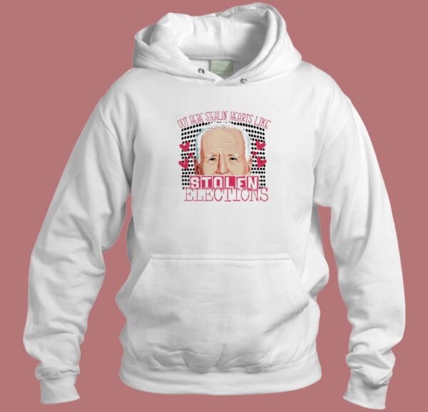 Biden Stealin Hearts Funny Hoodie Style