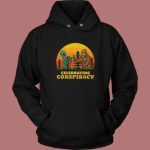 Bigfoot And Alien Celebrating Drink Hoodie Style