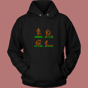 Bigfoot Yoga Vintage Hoodie 1