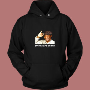 Bill Cosby Drinks Are On Me Funny Vintage Hoodie