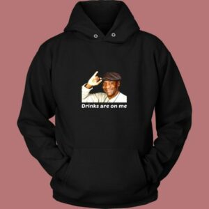 Bill Cosby Drinks Are On Me Funny Vintage Hoodie