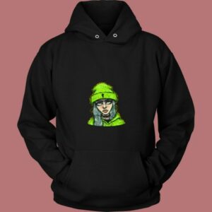 Billie Eilish Fan Art Trap Music Funny 80s Hoodie 2