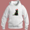 Black Cat Christmas Light Aesthetic Hoodie Style