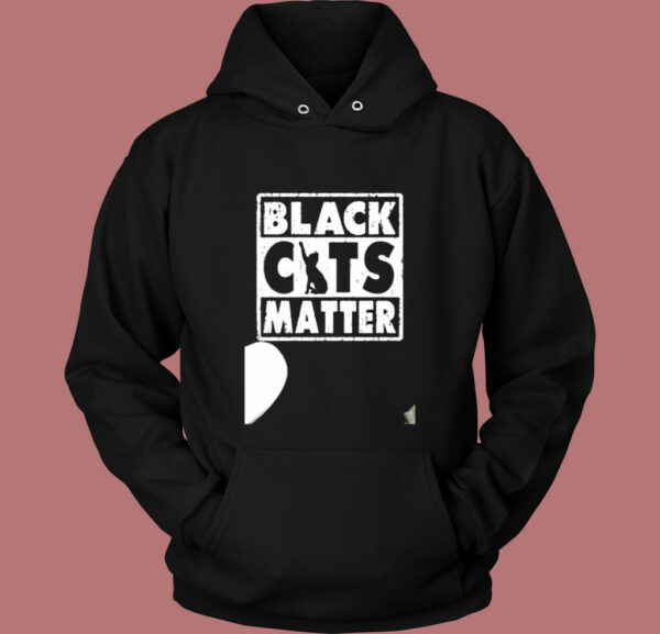 Black Cats Matter Vintage Hoodie