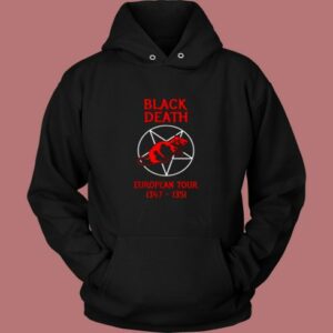 Black Death European Tour Vintage Hoodie