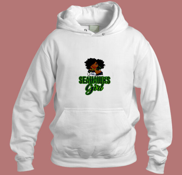 Black Girl Seattle Seahawks Aesthetic Hoodie Style