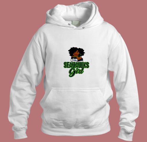 Black Girl Seattle Seahawks Aesthetic Hoodie Style Black Girl Seattle Seahawks Aesthetic Hoodie Style