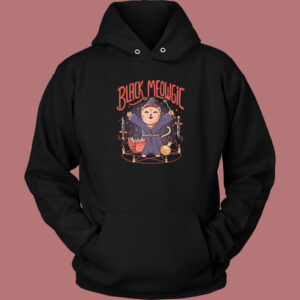 Black Meowgic Cute Evil Hoodie Style 1