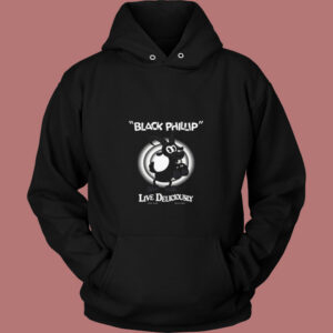 Black Phillip From The Witch Horror Cartoon 80s Hoodie 1