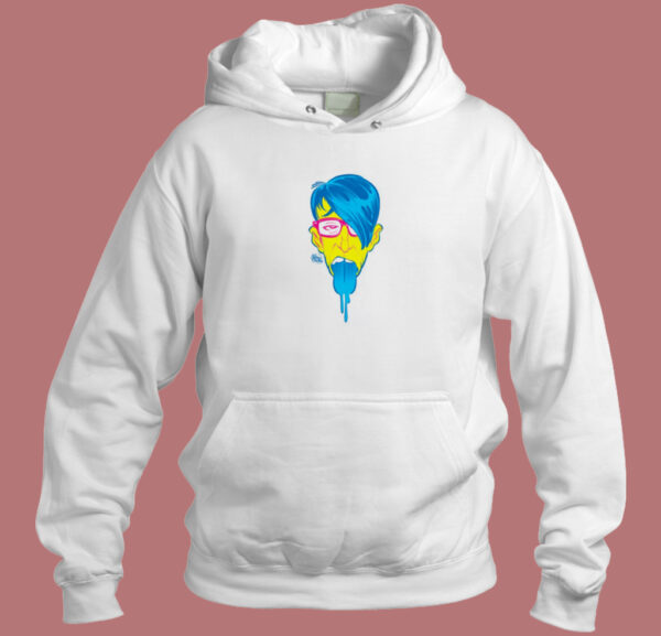 Blue Tongued Hipster Hoodie Style
