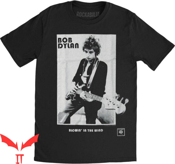 Bob Dylan T-Shirt Blowing In The Wind Slim Fit Singer