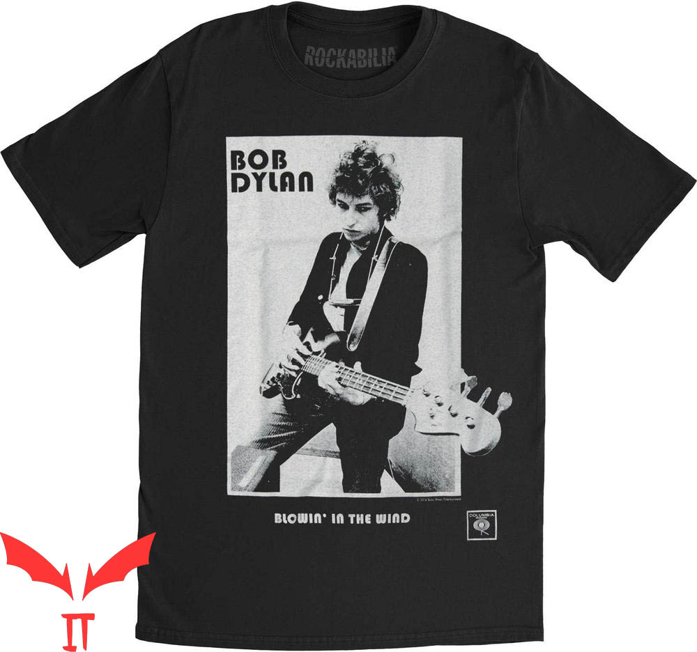 Bob Dylan T-Shirt Blowing In The Wind Slim Fit Singer Bob Dylan T-Shirt Blowing In The Wind Slim Fit Singer