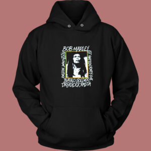 Bob Marley Buffalo Soldier Dreadlock Rasta Vintage Hoodie