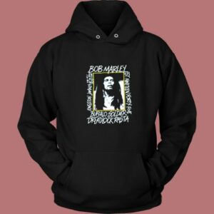 Bob Marley Buffalo Soldier Dreadlock Rasta Vintage Hoodie