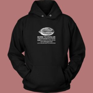 Born To Evolve Creationism Hoodie Style 2
