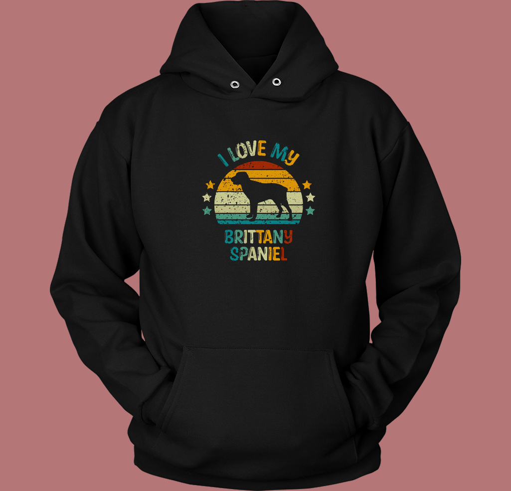 Brittany Spaniel Vintage Hoodie Style Brittany Spaniel Vintage Hoodie Style