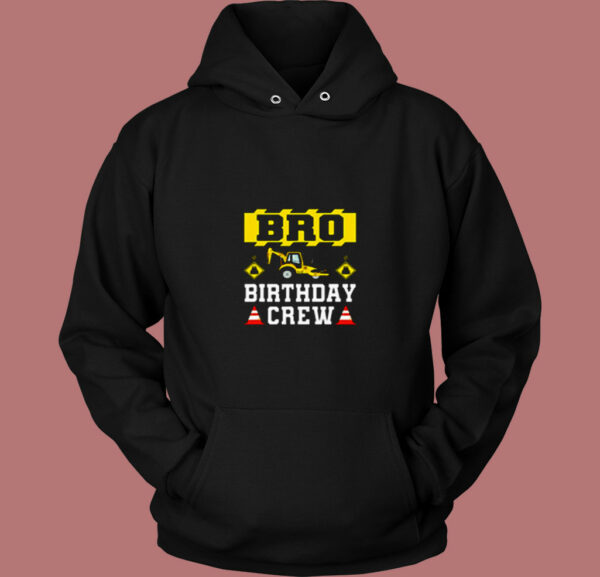 Bro Birthday Crew 80s Hoodie