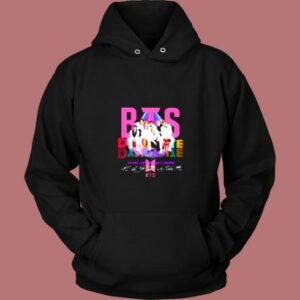 Bts Band Dynamite Album Signatures Vintage Hoodie 2