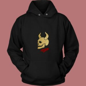 Buffy The Vampire Inspired Devil Skull Classic 80s Hoodie