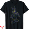 Bugs Bunny Gangster T-Shirt Neon Art Outline Carrot T-Shirt