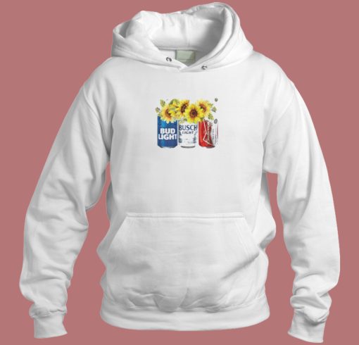 Busch Light Budweiser Sunflower Hoodie Style Busch Light Budweiser Sunflower Hoodie Style