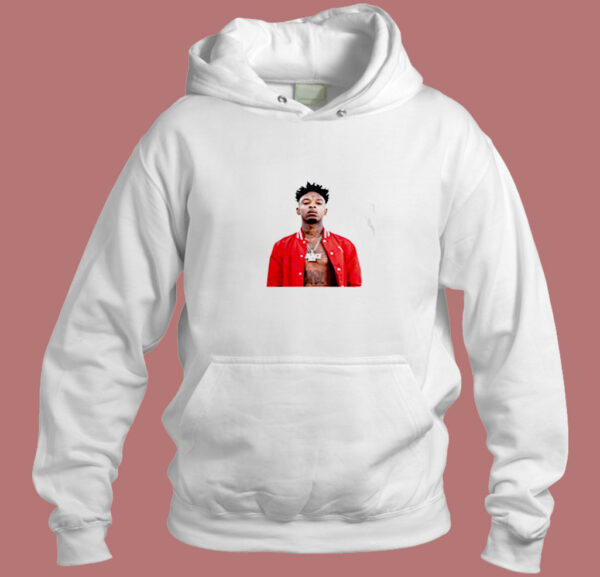 Buy Shipsfast 21 Savage  White Aesthetic Hoodie Style