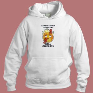 Calcifer Hell On Heart Hoodie Style
