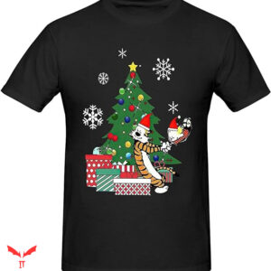 Calvin And Hobbes T-shirt Chrismast Tree