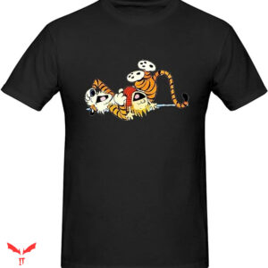 Calvin And Hobbes T-shirt Happy Smile